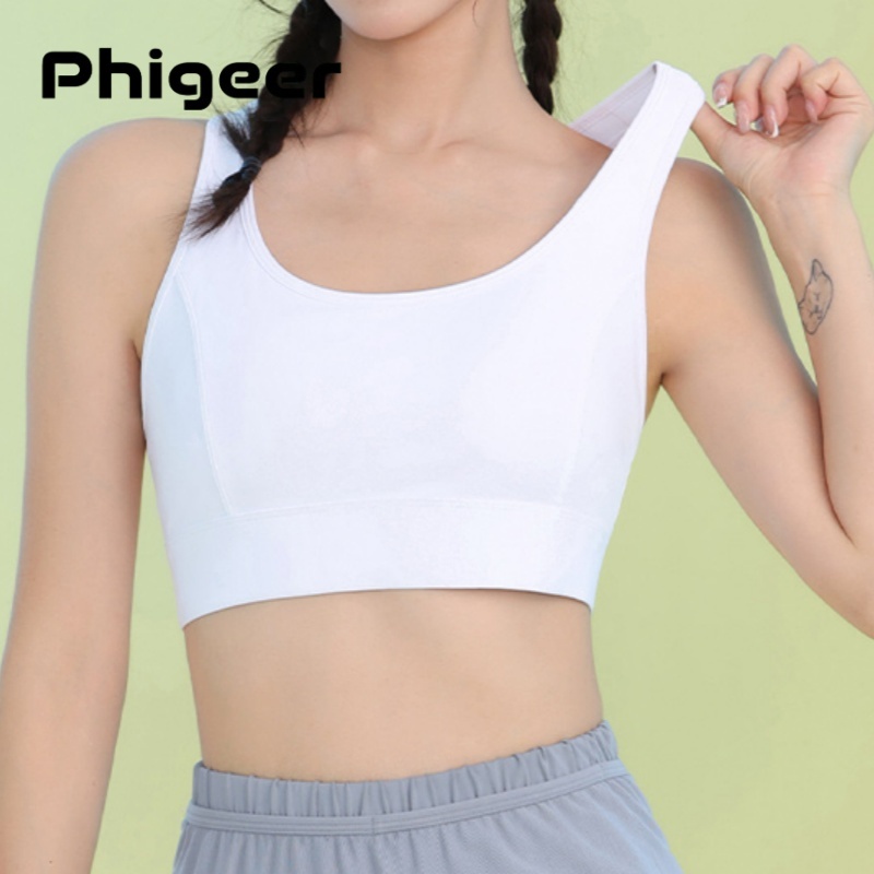 Sports Bra Racerback - PHIGEER femmes soutien-gorge de sport à