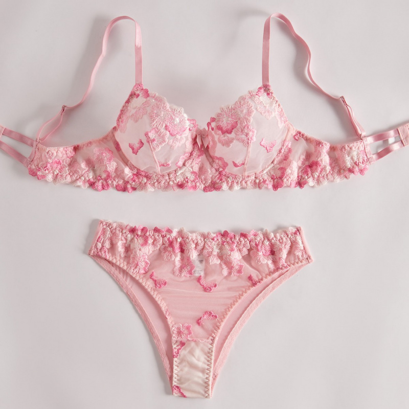 Ensemble de lingerie bikini av - Sheer Bra Lace avis et prix